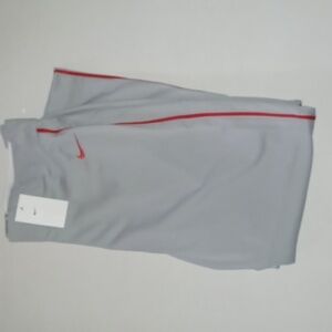 Nike Team Engineered Baseball Pants Full-Length 3XL Gray/Red NWT